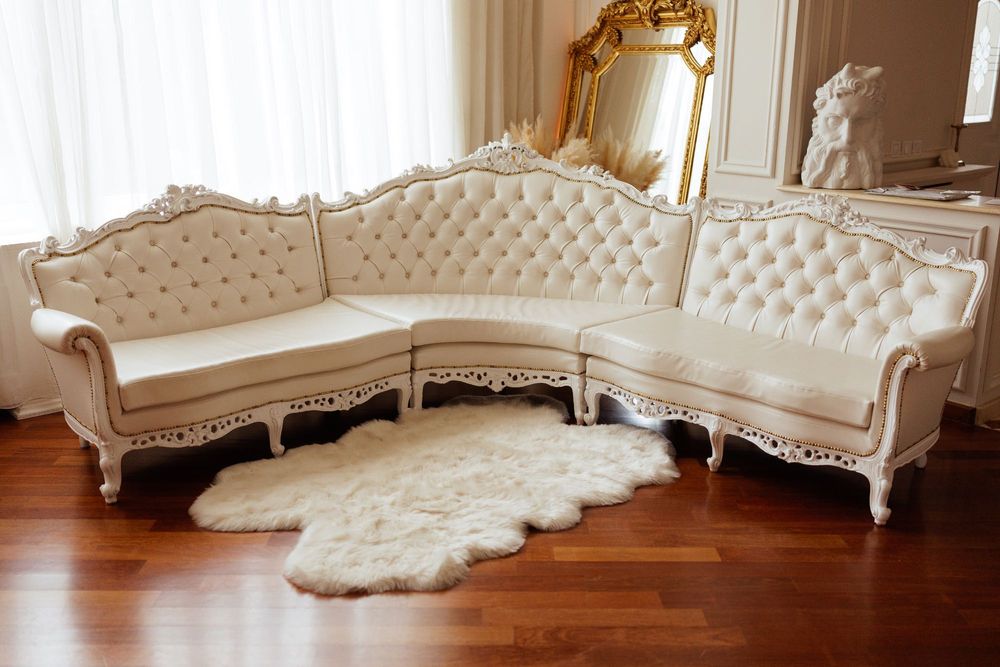 Coltar / Canapea Baroc in stil Ludovic, import Italia, restaurata