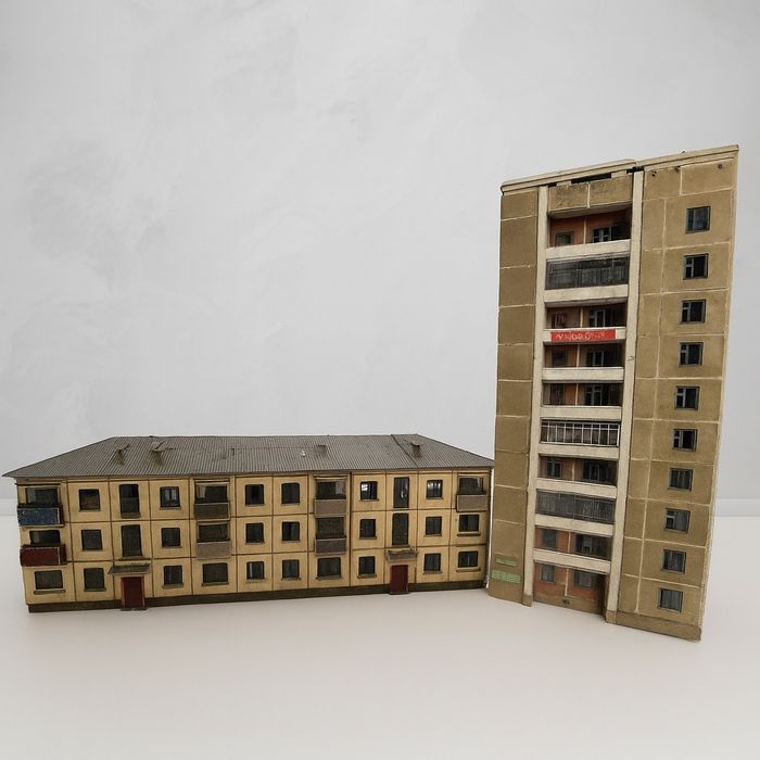 Макет «Панельные дома СССР» (набор из 2 моделей)