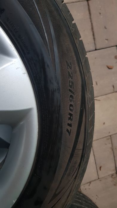 Roți vară aliaj originale Nissan Renault 225/60 R17