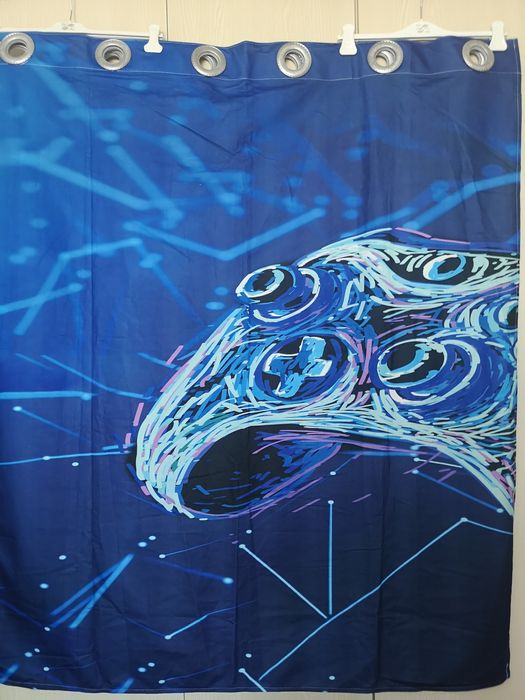 Perdele gamming noi, design modern, colorat, neon