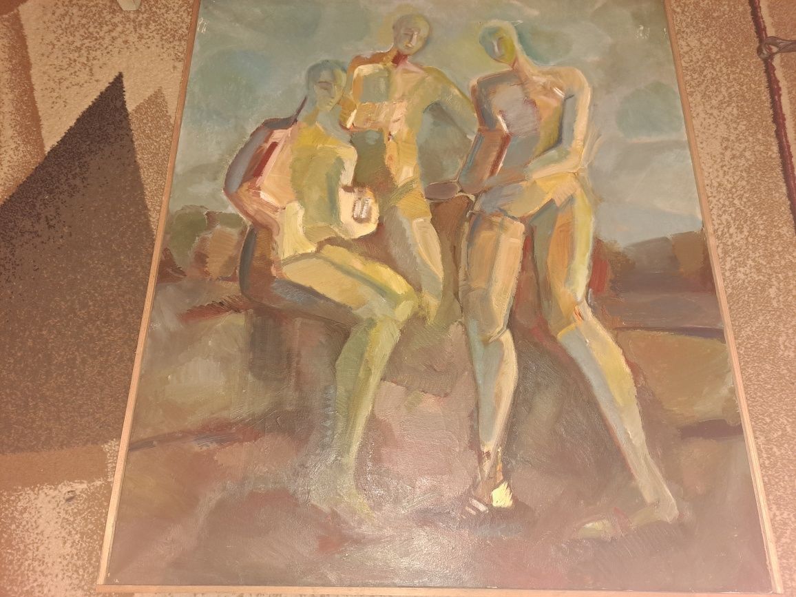 Pictura pictata de mana cu ulei pe pânză