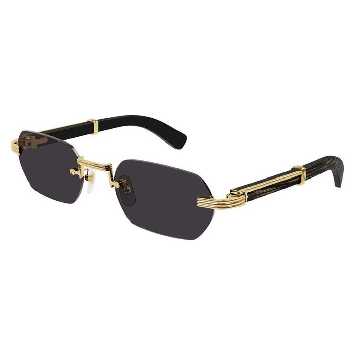 Слънчеви очила Cartier CT0362S Дървена рамка Black