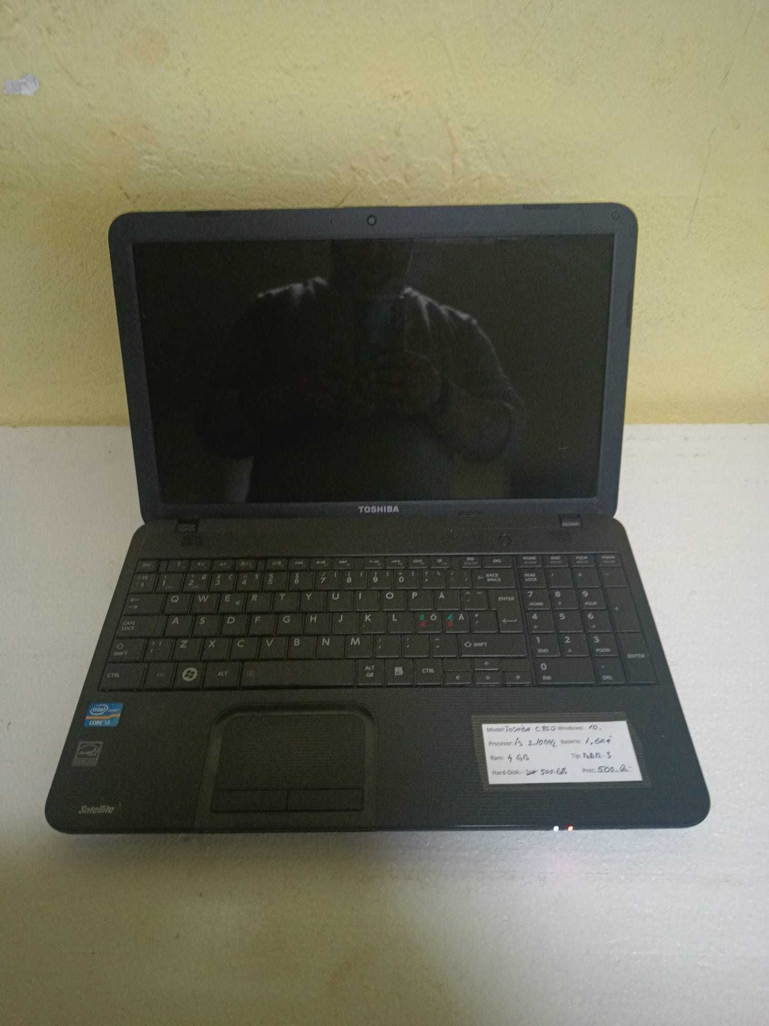 Laptop Toshiba Stellite c850