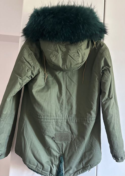 Haină de iarnă din blana artificială