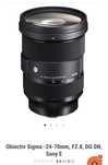 Obiectiv Sigma -24-70mm, F2.8, DG DN, Sony E nu canon nikon panasonic