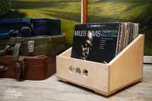 Ladita de VINILURI HANDMADE discuri pickup depozitare LP lemn VINIL