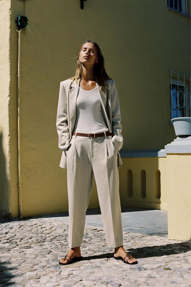 Брюки льняные ZARA, размер L. Оригинал