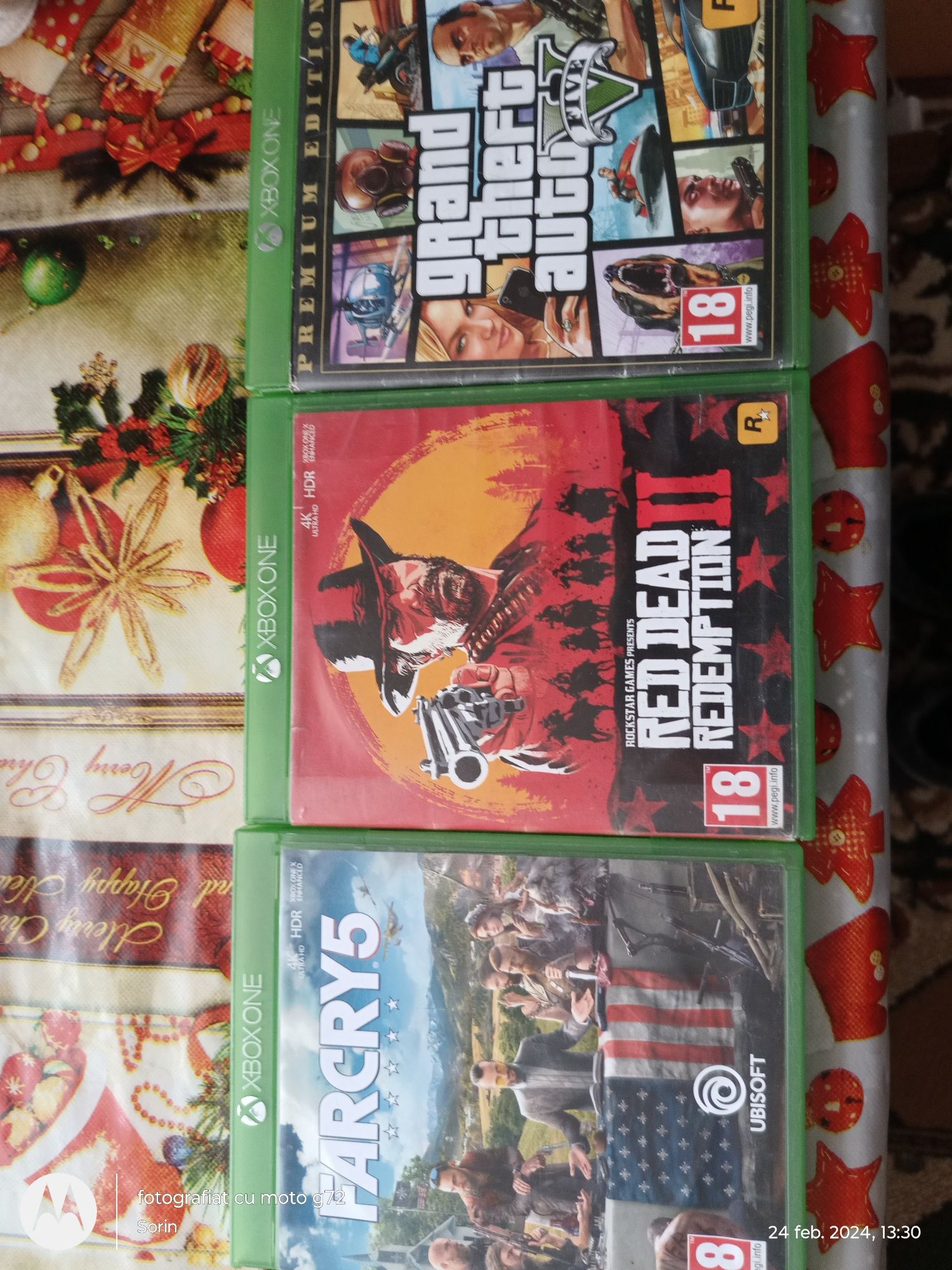 Vand jocuri Xbox one x/s ,gta5 .Red dead redemption 2 ,farcry 5