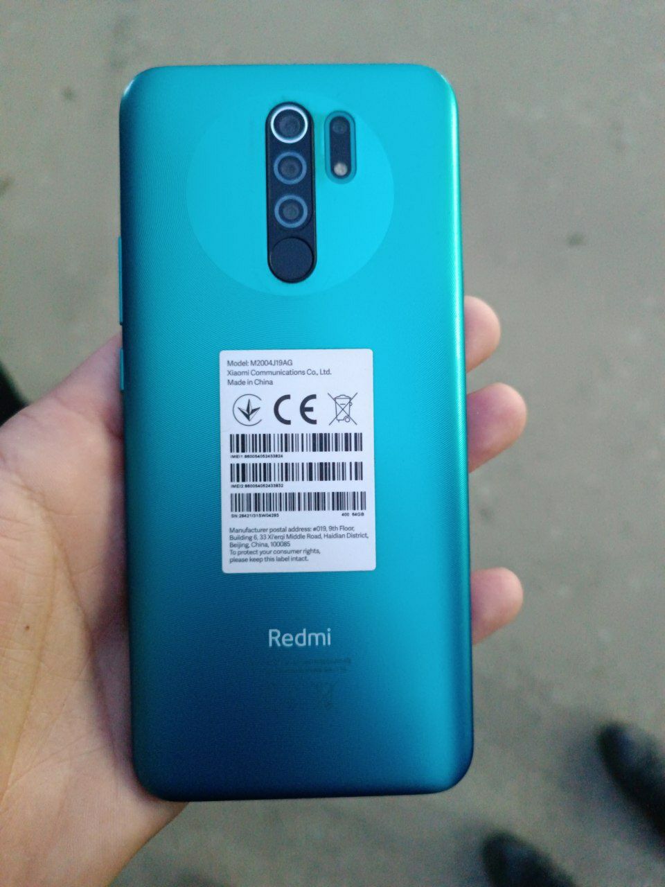 Redmi 9  4/64  karobka dakument bor