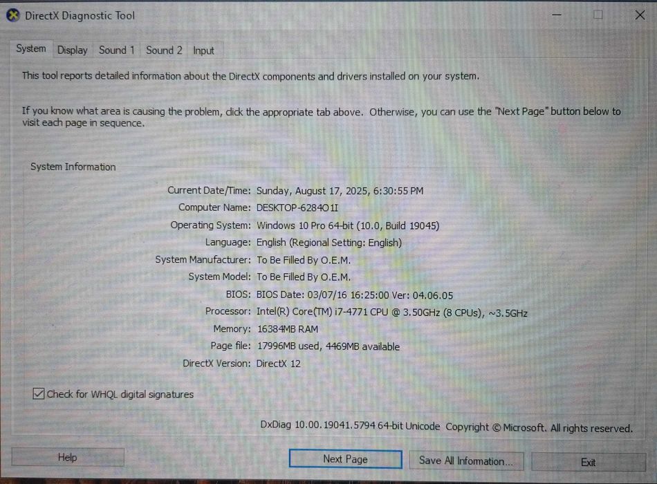 PC Gaming i7-4771, RX 580 8GB, 16GB RAM, SSD+HDD 2TB
