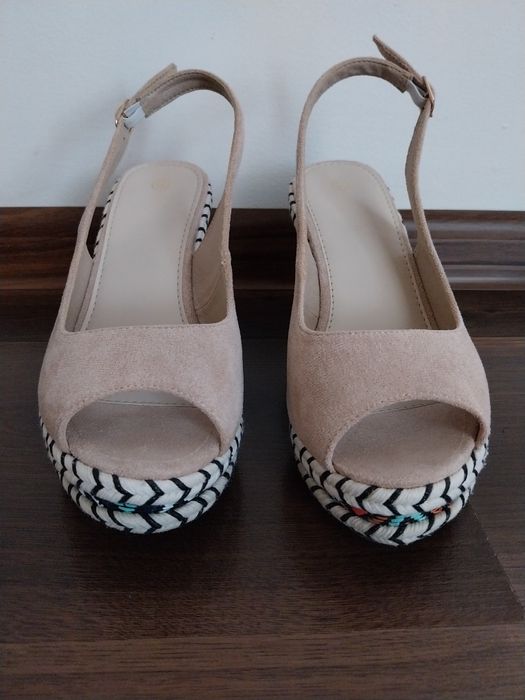Sandale Temu, culoare caisa, noi.