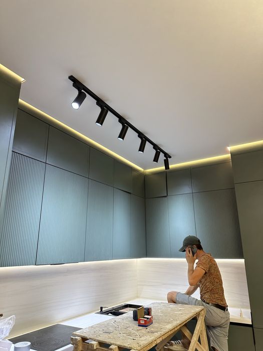 Натяжные Потолки Установка Споты Трек Натяжных Потолков Монтаж За ДЕНЬ