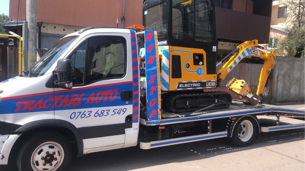 Tractari auto moto dube Transport utilaje A0 A1 A2 A3 asistenta 24/7