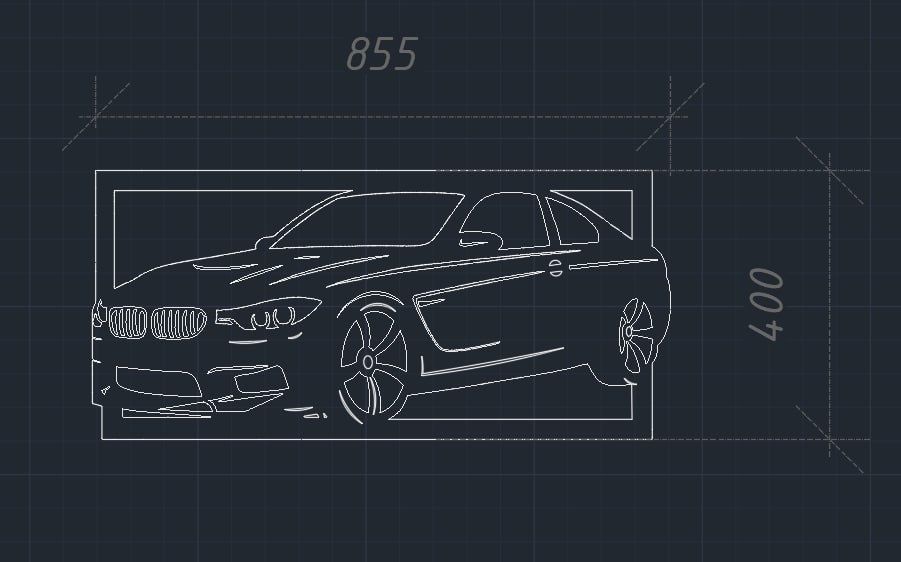 Чертёж для ЧПУ станка на AUTOCAD