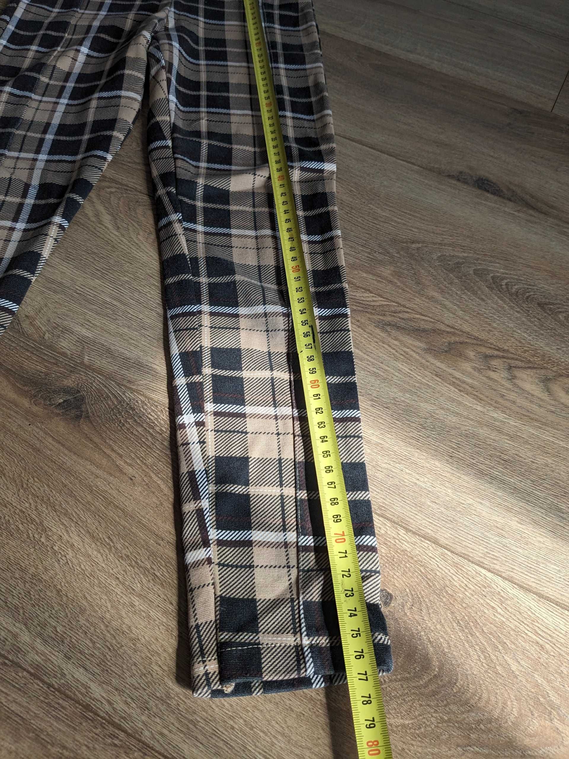 ZARA Colanti pantaloni cadrilati scoala 11-12 ani 152 cm