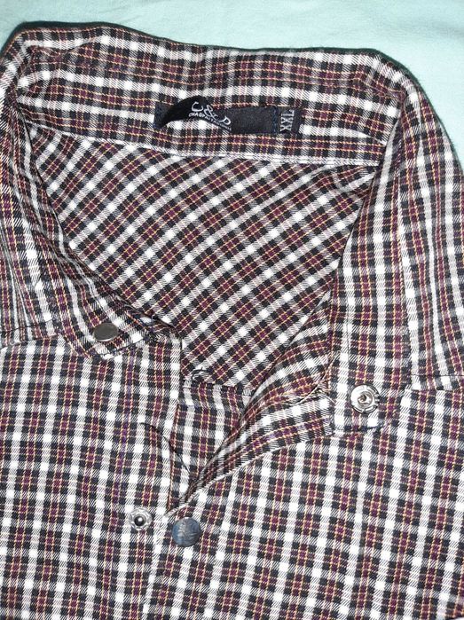 Рубашка мужская, хб, р 46-48, на клепках