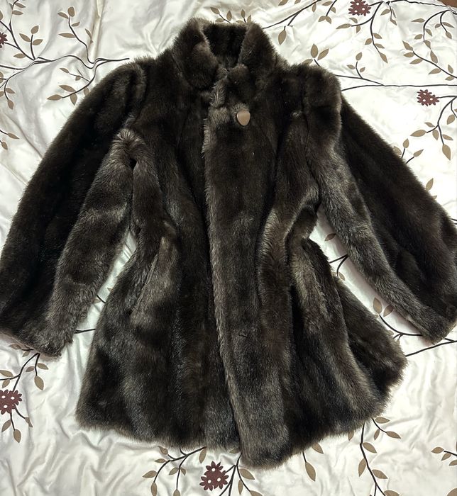 Haina vintage din blana naturala