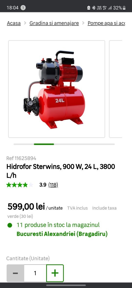 Hidrofor Sterwins 24L