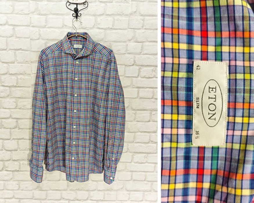 ETON Slim fit Оригинална мъжка риза размер 16.5 / 42