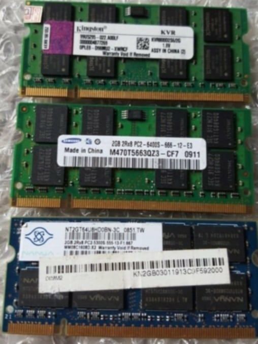 Memorii laptop ddr2, ddr3 și ddr4