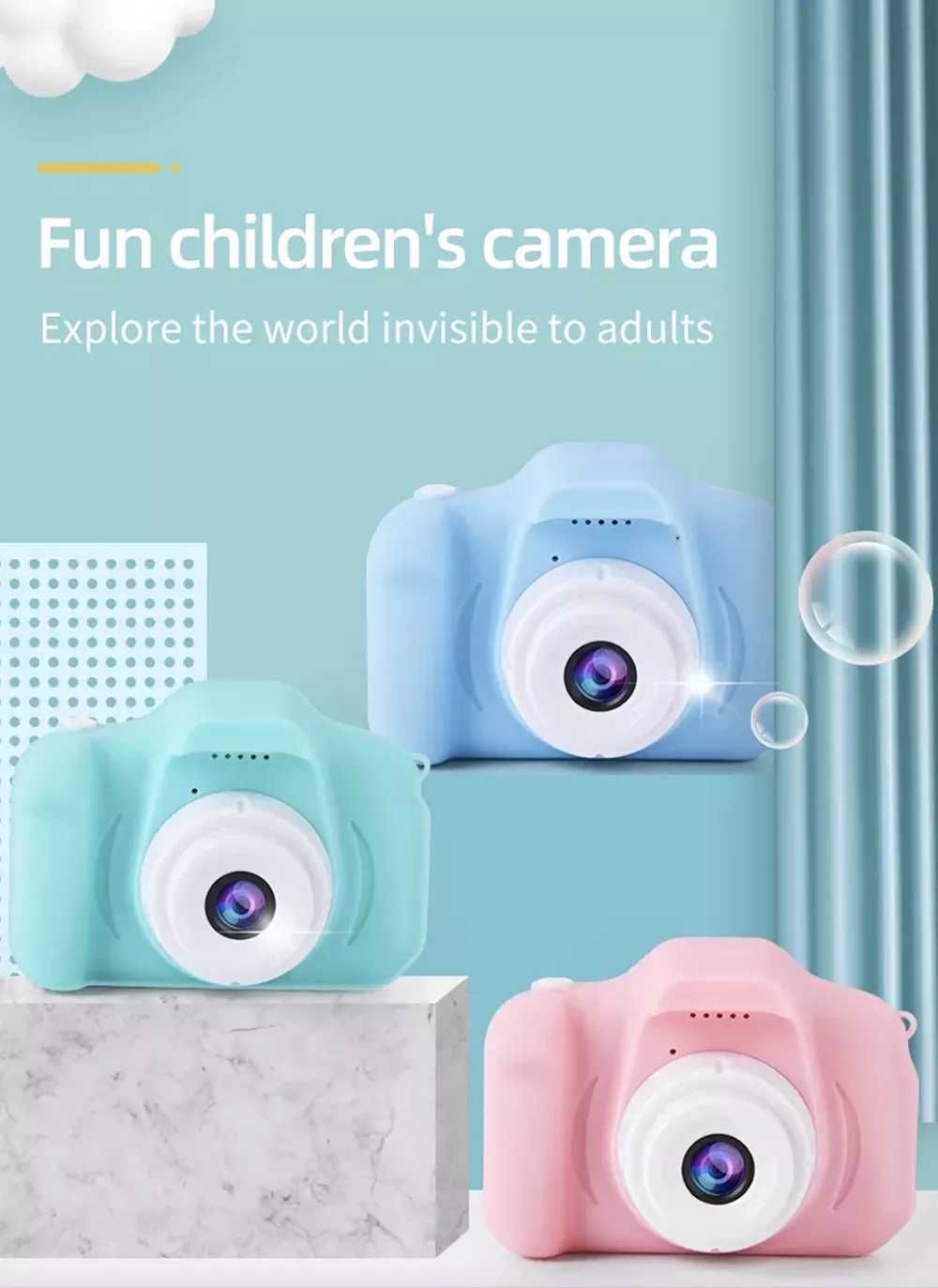 Детска играчка Цифров фотоапарат 720P камера 2,0-инчов HD екран