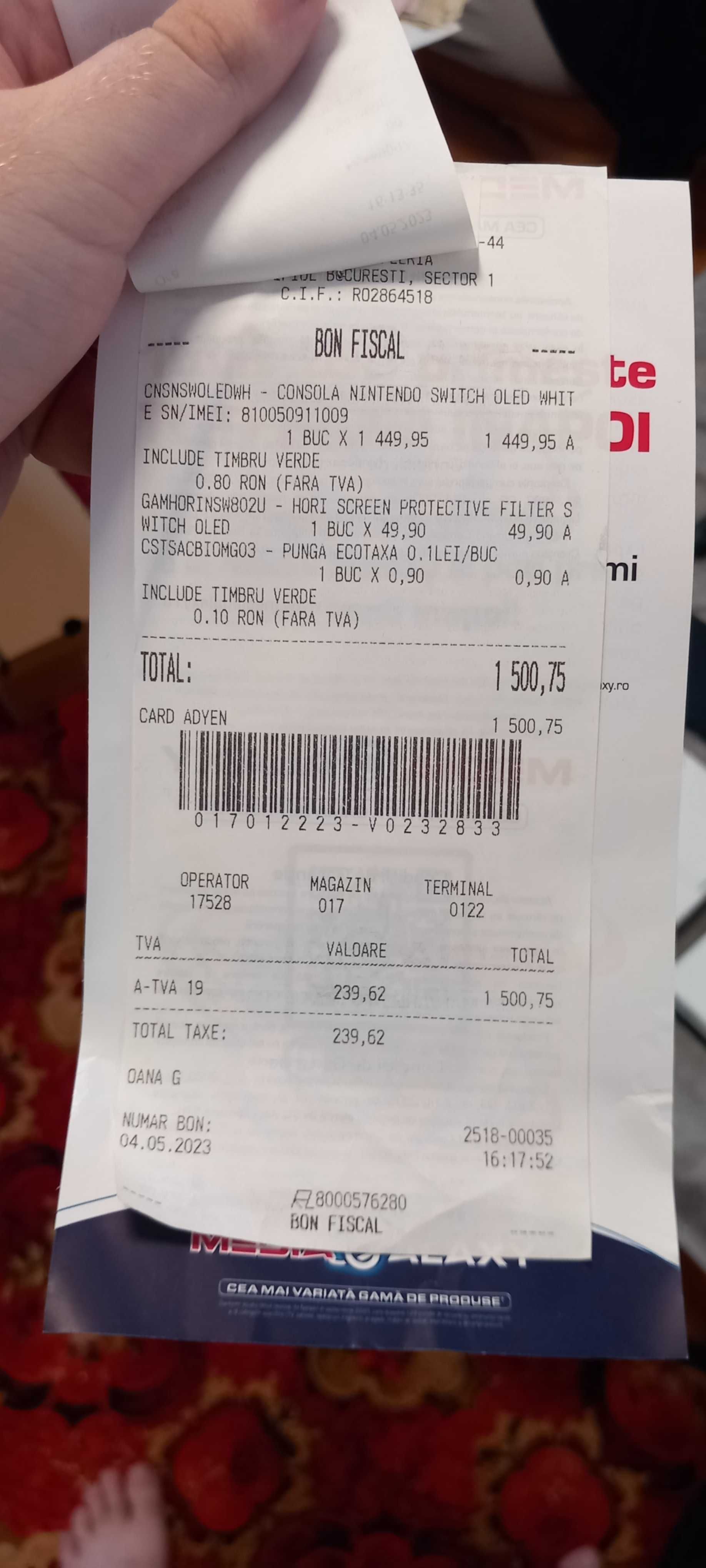 Nintendo switch oled + husa + jocuri