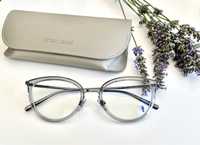 Rame ochelari Giorgio Armani, argintii/transparente