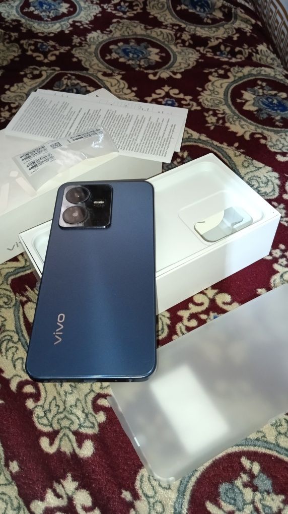 Vivo y22 телифон сотилади, холати идеал каробка документи хам бор.