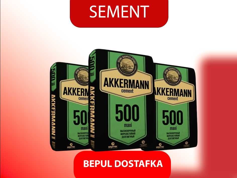 цемент sement toshkent boylab dostavka akkermann 500