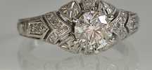 Inel aur 18k cu diamante 1ct