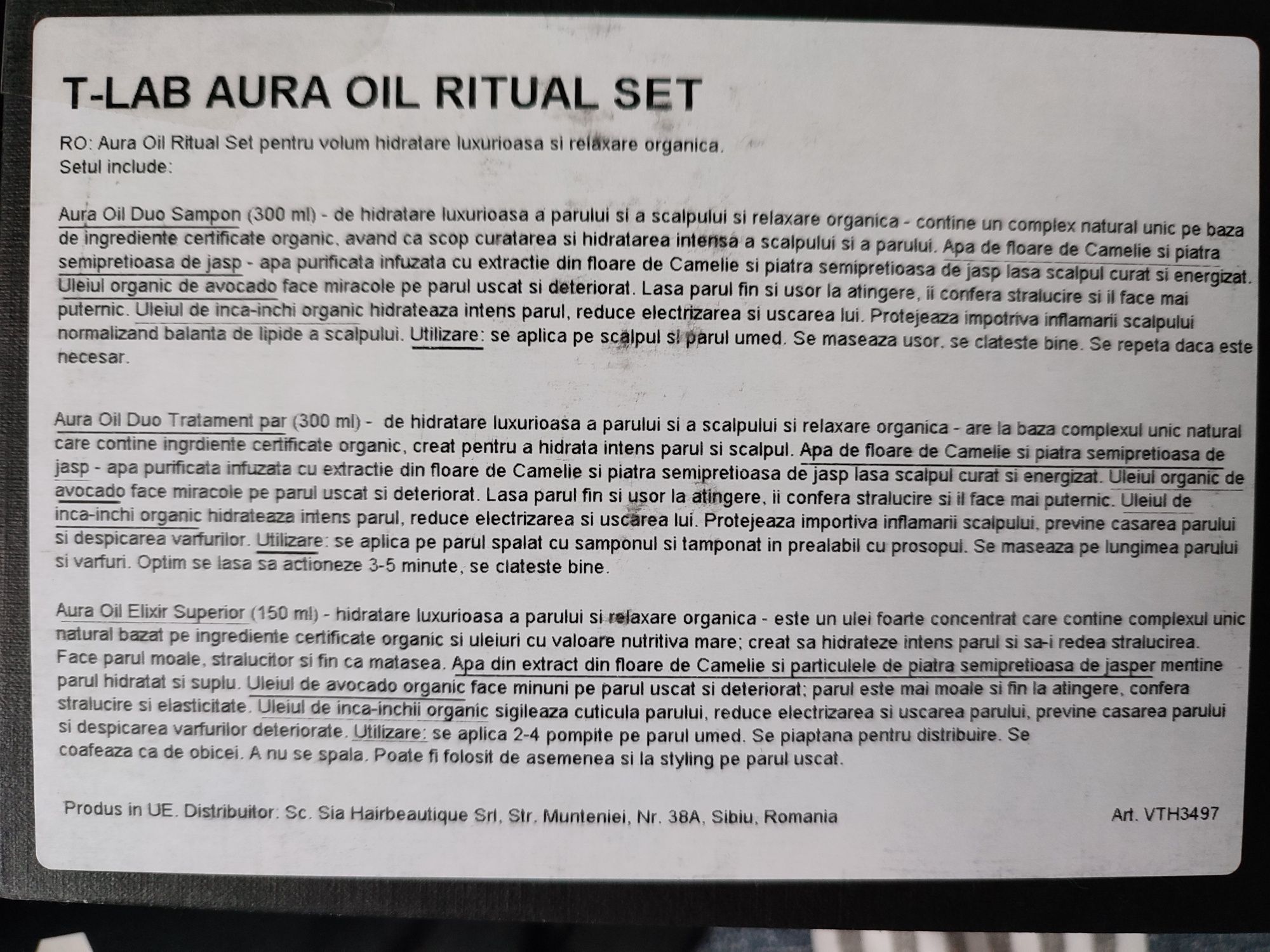 Set profesional pentru îngrijirea parului