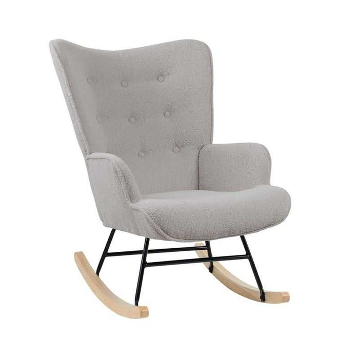 Стол, ALMA, Бял, Многоцветен, Сив,  Текстил, 67х86х92см.