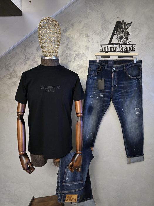 Tricou barbati, Off white, dsquared, represent