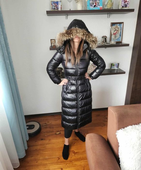 Зимно яке черно дълго