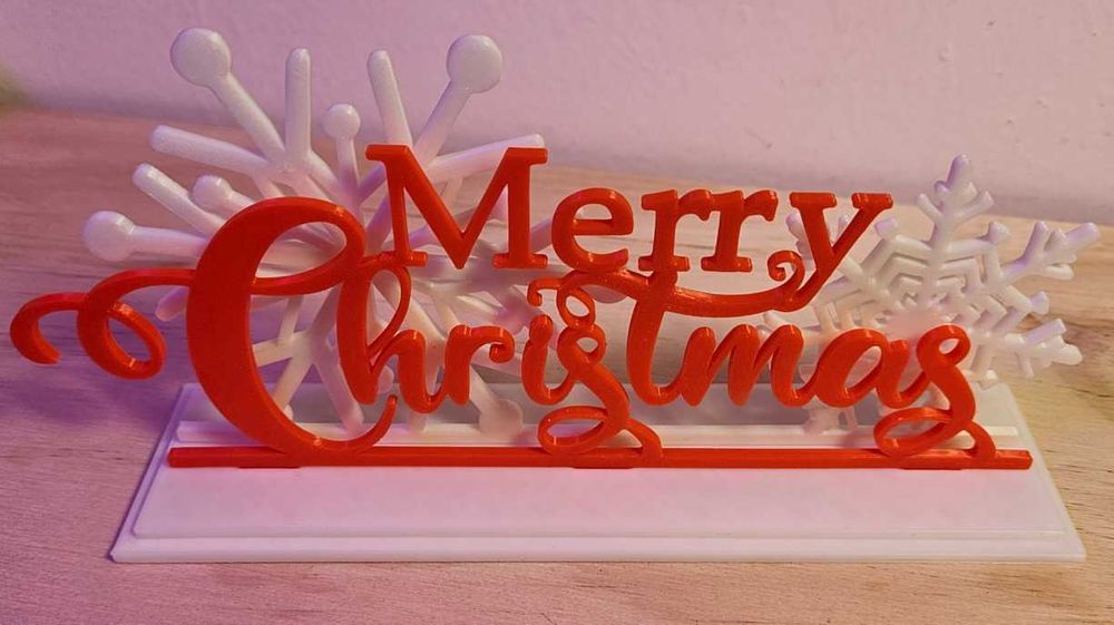 Коледна украса, изработена с 3D принтер