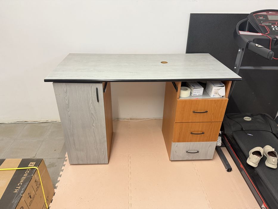 Birou din pal cu dulap si sertare