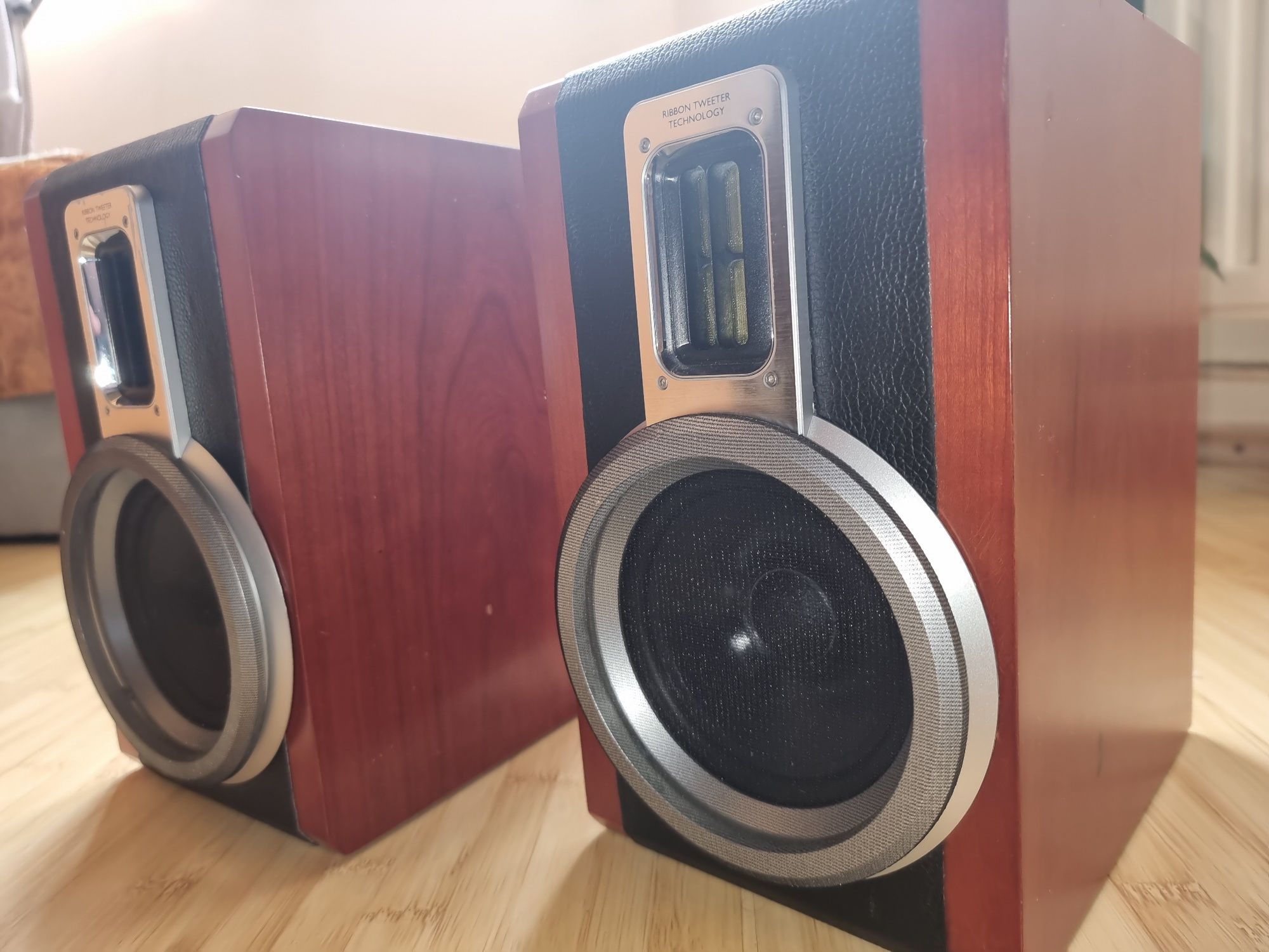 PROBA AV Boxe Philips Upgrade VIFA piele neagra MONACOR 6ohm80w