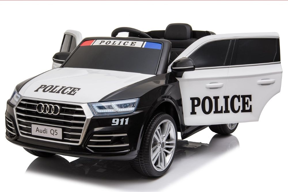 Masinuta electrica de politie pentru copii, Audi Q5 POLITIA (S305)