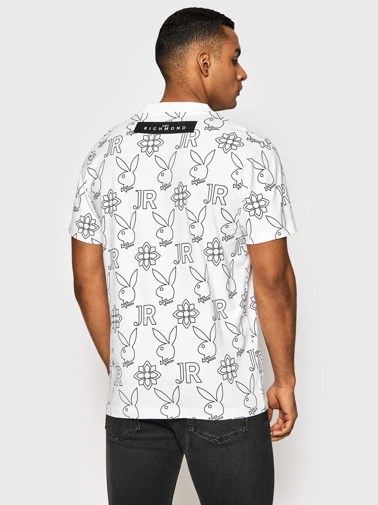 tricou JOHN RICHMOND x PLAYBOY white HMP22125TS (S)(M)(L)(XL)(XXL)