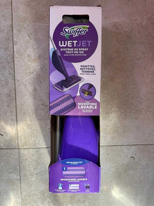 Mop plat cu pulverizator Swiffer Wet Jet