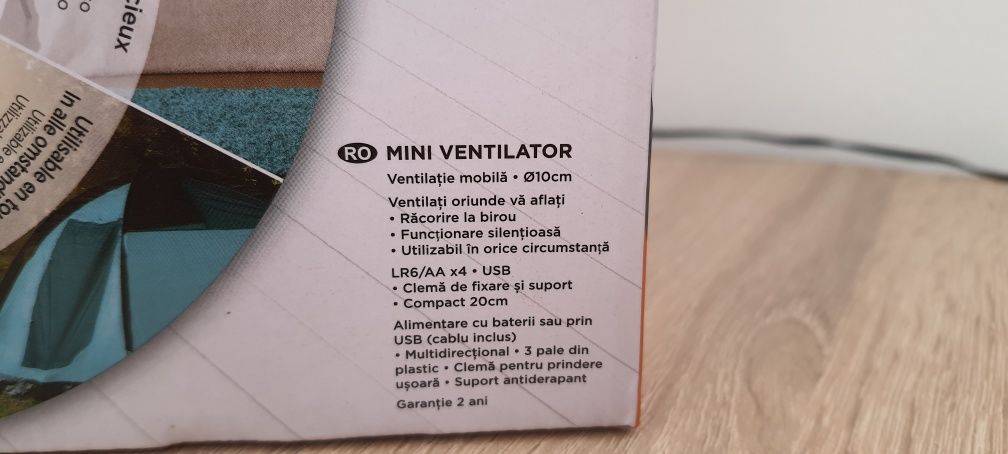 Ventilator KLINDA -nou la cutie!