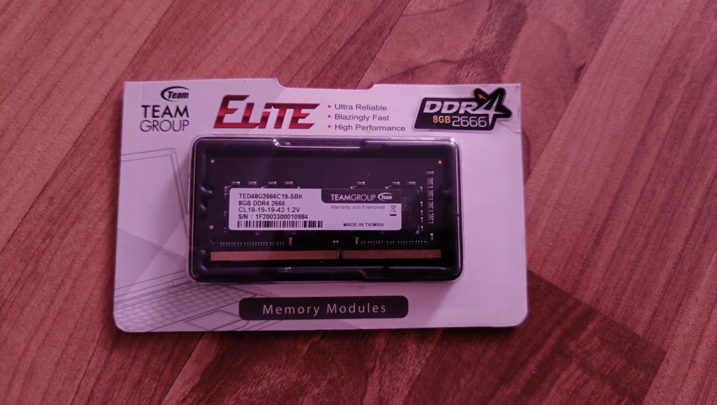 ОЗУ TeamGrup DDR4 2666 MGz, 8 Gb