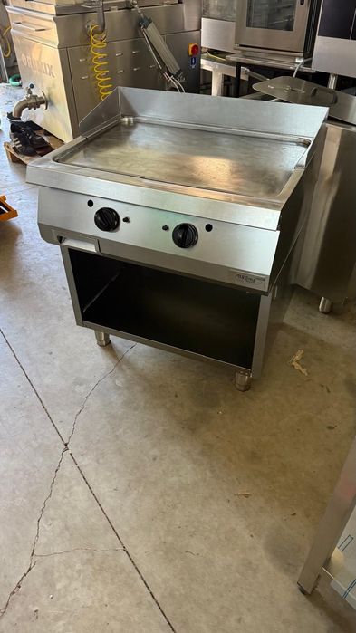 Grill Plita Fry Top grătar neted cromat Italia