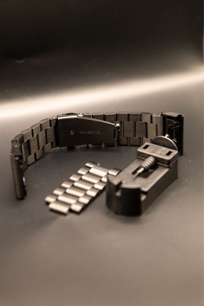 Bratara metalica neagra Garmin Fenix 26mm