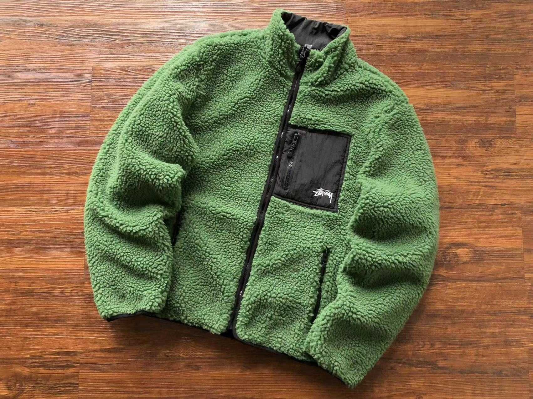 яке Stussy 8 ball Sherpa Reversible Jacket