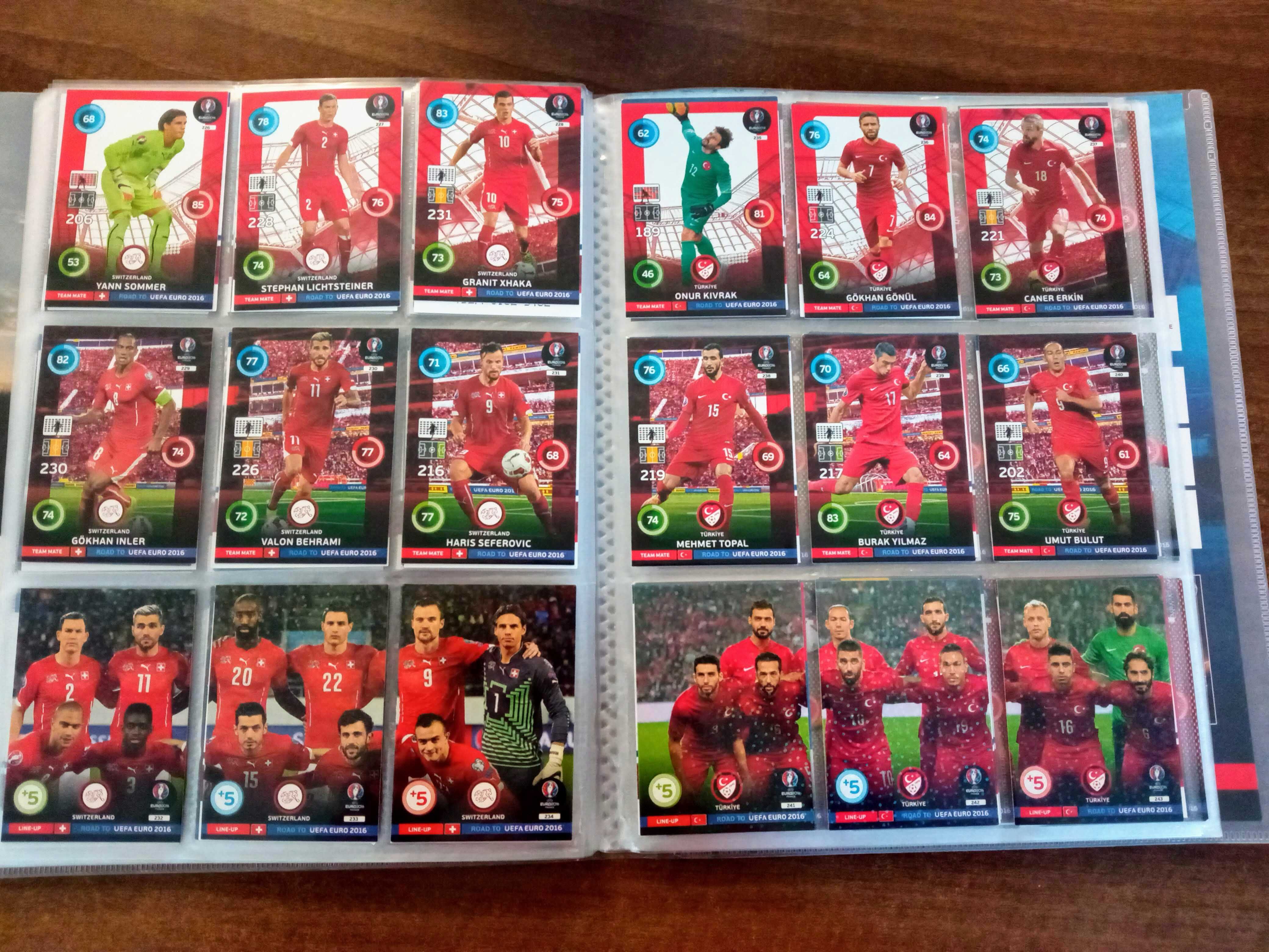 Set cartonase Road to UEFA EURO 2016. Adrenalyn XL (Panini)2