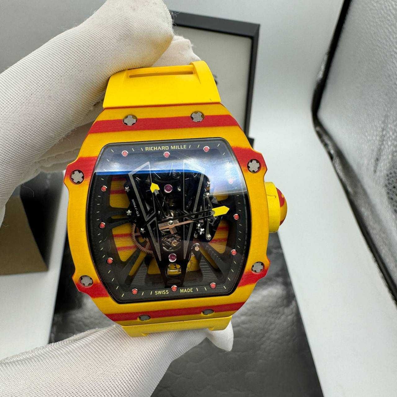 Richard Mille RM27-03 Rafael Nadal Yellow & Red Forged Carbon Skeleton