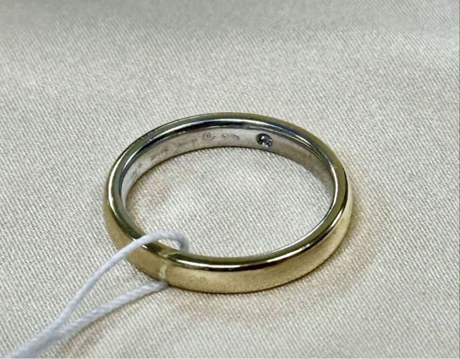 Мужское обручальное кольцо Damiani 750-проба, вес-6.08, размер-19