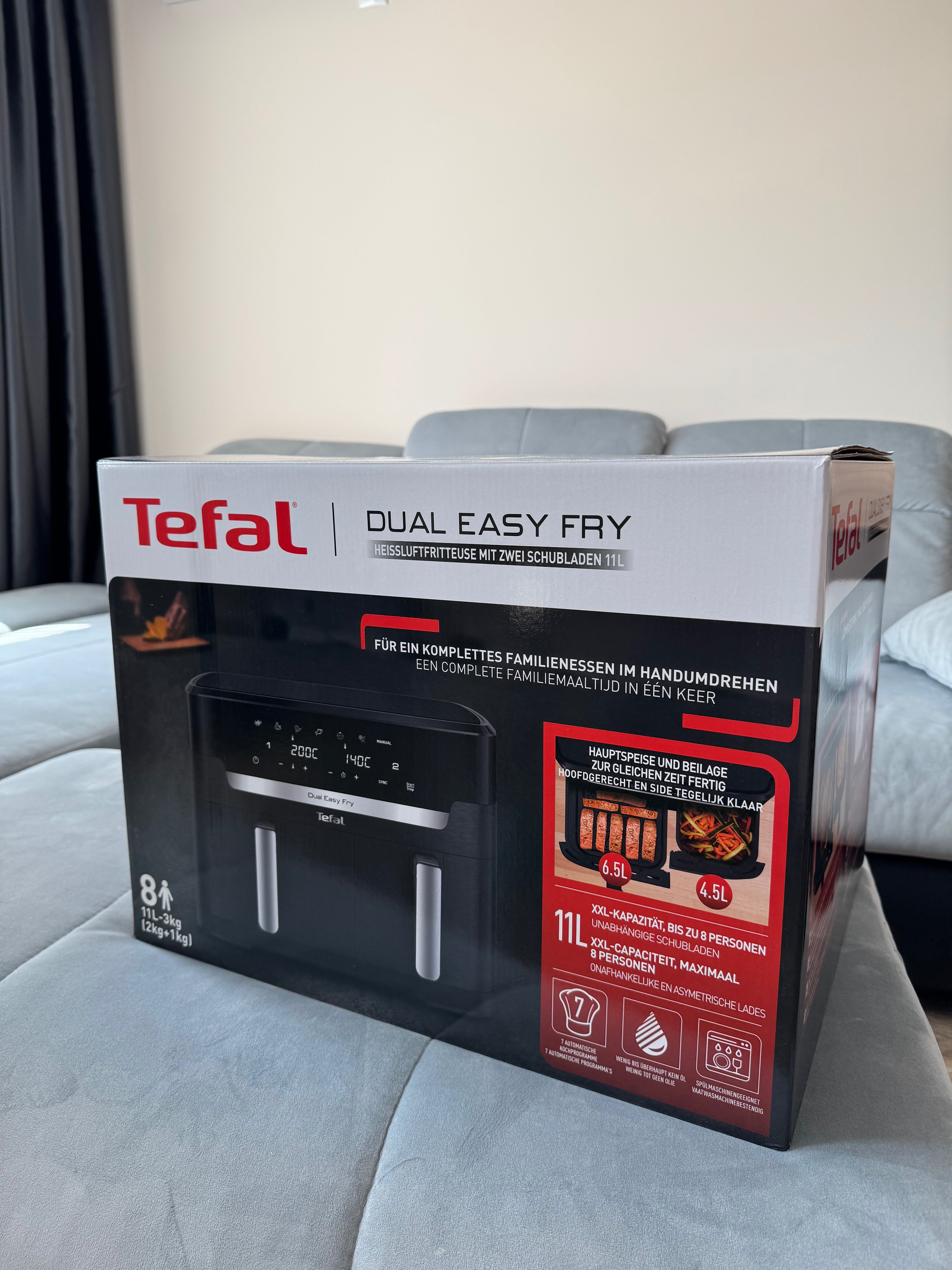 Tefal Dual Easy Fry уред за готвене на горещ въздух