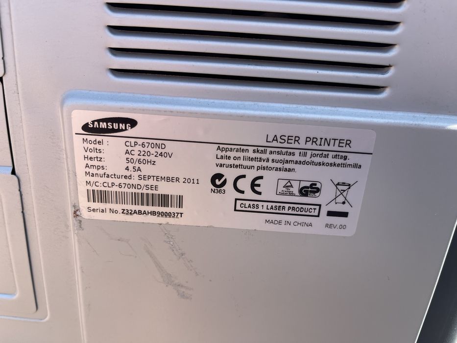 Samsung laser imprimanta